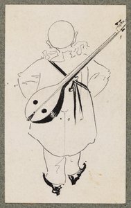 Mandolinli Pierrot, 1894 by Aubrey Beardsley