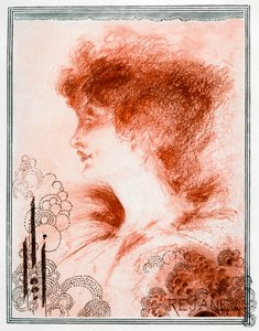 Bir kadının portresi, 1898. by Aubrey Beardsley
