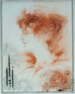 Rejane, 1894 by Aubrey Beardsley