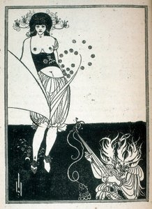 Salome, Oscar Wilde tarafından yazılan oyunun illüstrasyonu by Aubrey Beardsley
