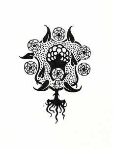 'Salome'nin ön kapağı için küçük tasarım, 1899 by Aubrey Beardsley