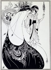 Tavuskuşu Etek. Oscar Wilde tarafından Salome Çizimi - Çizim by Aubrey Beardsley