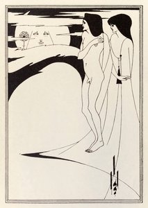 "Kadın ve Ay" by Aubrey Beardsley