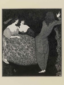 Tristan ve Isolde, 1896. by Aubrey Beardsley