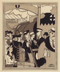 Bir Londra demiryolu terminali (lito) by Aubrey Hammond