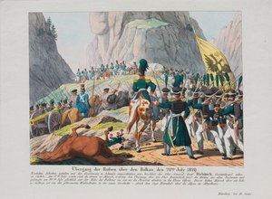 Balkanları geçen Graf İvan İvanoviç Diebitsch Ordusu, c. 1830 by August Friedrich Andreas Campe