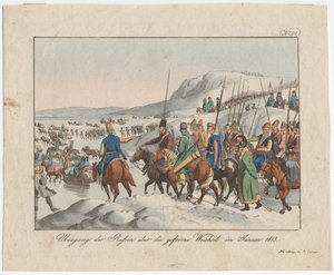 Rus Ordusu, Ocak 1813'te Vistül'ü geçti, c. 1815 by August Friedrich Andreas Campe