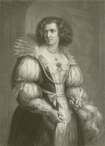 Grafin Terzky (gravür) by August Friedrich Pecht