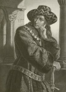 Karl VII (gravür) by August Friedrich Pecht