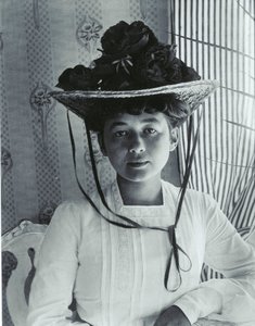 Harriet Bosse, Furusund 1904 (s/b fotoğraf) by August Johan Strindberg