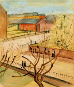 Baharda sokağımızın görünümü by August Macke