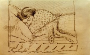 Elizabeth, uykuda by August Macke