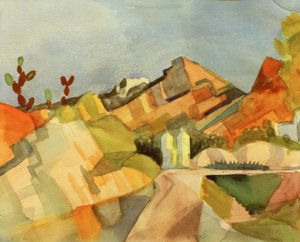 kayalık manzara by August Macke