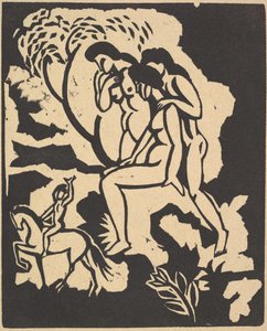 Selamlama Selamlama, 1912. by August Macke