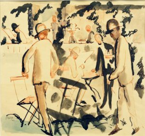 Kahve evi terası by August Macke