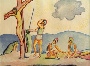 çarmıha germe by August Macke