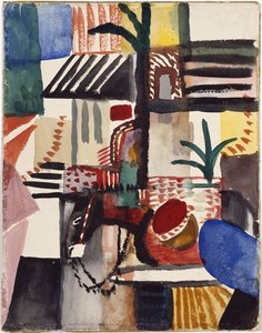 Eşekli Adam Tunus, 1914 by August Macke