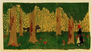 Kırmızı Başlıklı Kız by August Macke
