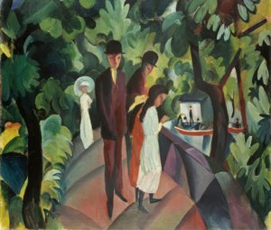 Köprüde yürümek by August Macke