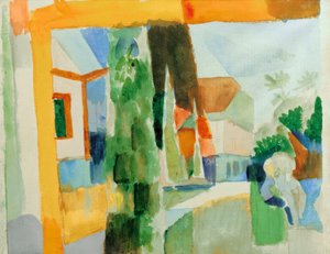 Göl kenarındaki bahçemiz 4 by August Macke
