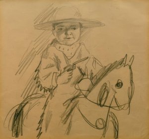 Walter ve Kovboy by August Macke