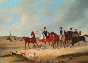 Köpekli binicilerin süvari alayı by August von Rentzell