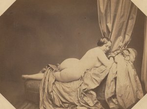 Akademik Çıplak, Kanepede Uzanmış, c. 1855.