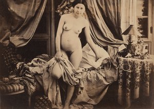 [Yatağın Yanında Çıplak Ayakta], yakl. 1854. by Auguste Belloc