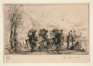 Belçikalı makineli tüfekçiler by Auguste Brouet