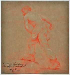 Auguste Carli (1868-1930) tarafından Le sower Çizimi by Auguste Carli