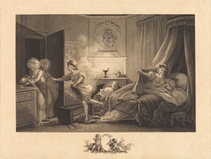 gömleğim yanıyor by Auguste Claude Simon Legrand after Jean Honoré Fragonard