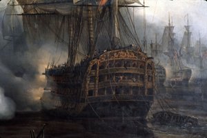 Trafalgar Savaşı, detay, Auguste Etienne Francois Mayer (1805-1890)