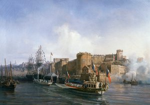 Napolyon III'ün Brest'i ziyareti, İmparatorun teknesi 11 Ağustos'ta limana giriyor