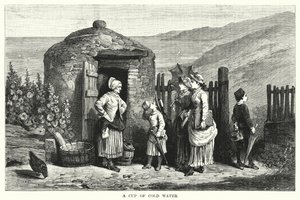Bir Bardak Soğuk Su (gravür) by Auguste Francois (after) Laby