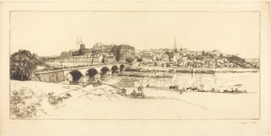 Angers - Panoramik Görünüm by Auguste Lepere
