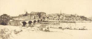 Angers - Panoramik Görünüm Angers - Panoramik Görünüm, 1912. by Auguste Lepere