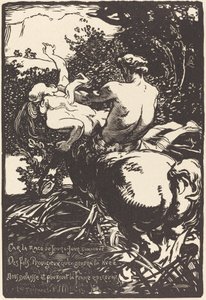 Centaur Centaur, 1896. by Auguste Lepere