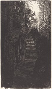 Boutebrie rue oyma merdiven by Auguste Lepere