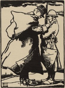 Joffre, Askerin Babası (Japon dut kağıdına gravür) by Auguste Lepere