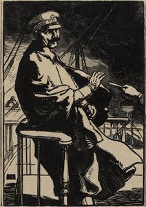 İmparator William yatında by Auguste Lepere