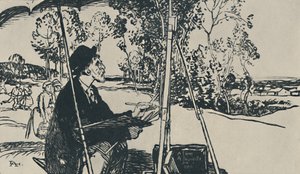 Peyzajcı, 1919 by Auguste Louis Lepère