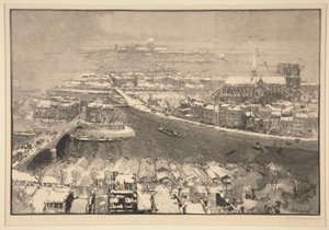 Paris sous la neige, vu du haut de St. Gervais (Karlar Altında Paris, St. Gervais