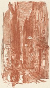 Rue Saint Severin by Auguste Lepere
