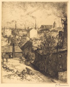 St. Denis Hatırası by Auguste Lepere