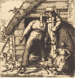 Poulterer, Vendee The Poultry, Vendee, 1908. by Auguste Lepere