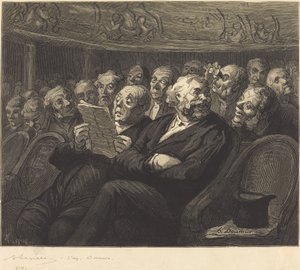 Orkestra Koltukları by Auguste Lepère after Honoré Daumier