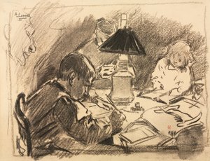 Lambanın Etrafında, 1888. by Auguste Louis Lepère
