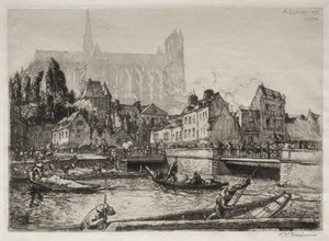 Sebzelerin Gelişleri-Amiens, 1907. by Auguste Louis Lepère