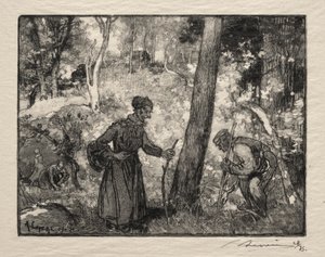 ya da rocher bernard by Auguste Louis Lepère