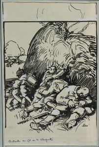 Col de la Chirotte Savaşı by Auguste Louis Lepère